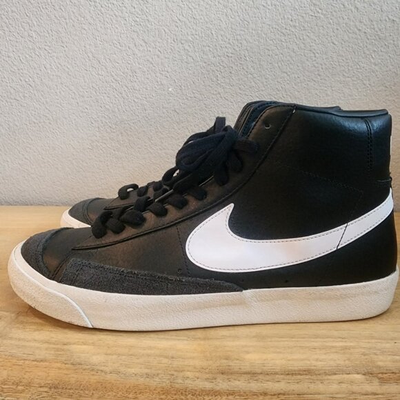Nike Mens Blazer Mid '77 Shoes Sneakers BQ6806-002 Vintage Black White Size 12 - Picture 5 of 12